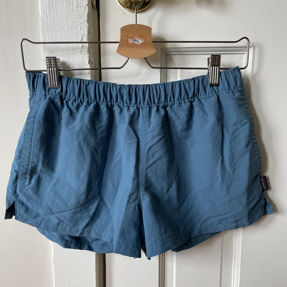 Patagonia blue barely baggies 2.5 inches size small
